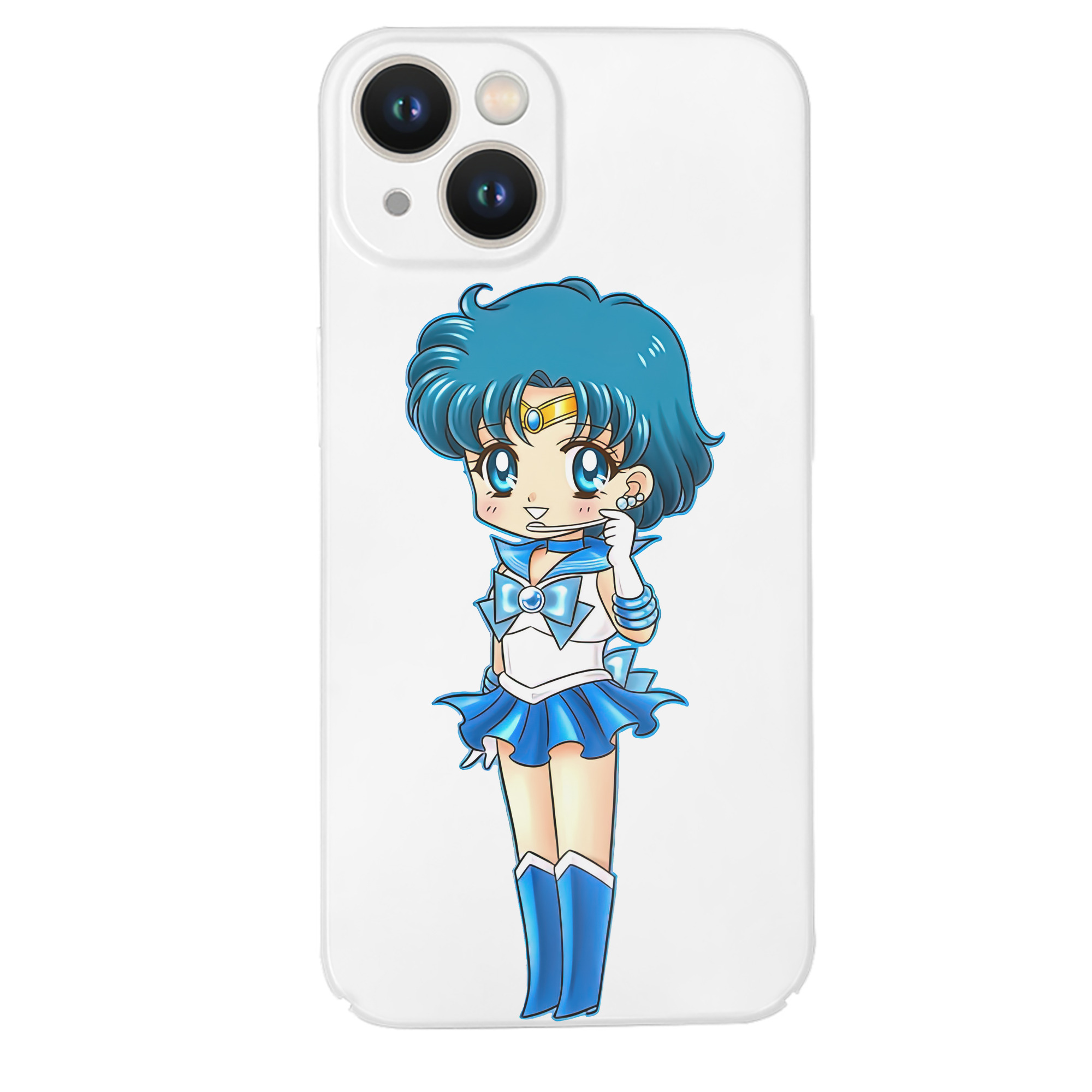 （画像用） 美少女戦士セーラームーン 水野 亜美 みずの あみ Sailor Moon Mizuno Ami 【iPhone 14シリーズ対応】ハードケース